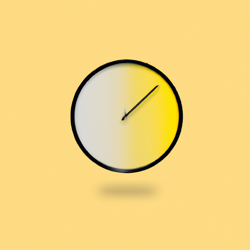 Icône horloge minimaliste en verre